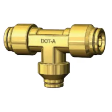Dot Push Fitting- Unequal Union Tee - Imperial/Metric/Imperial Tube Bp Dq79dot 1