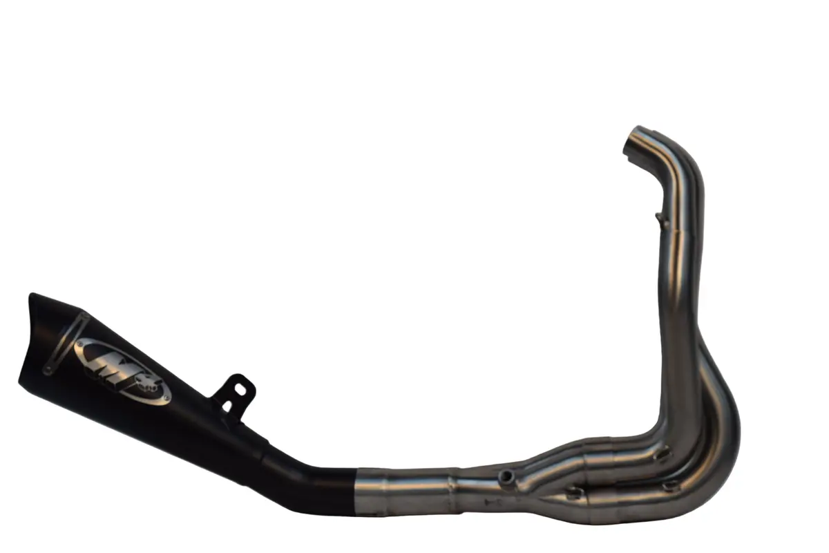 Full System M4 Zx6r  Exhaust Gp19 Black Slip On + Arrow Headers 2009 - 2025 2026 Zx6r Zx6 Ka6922-Gp19 + 71791Mi 1