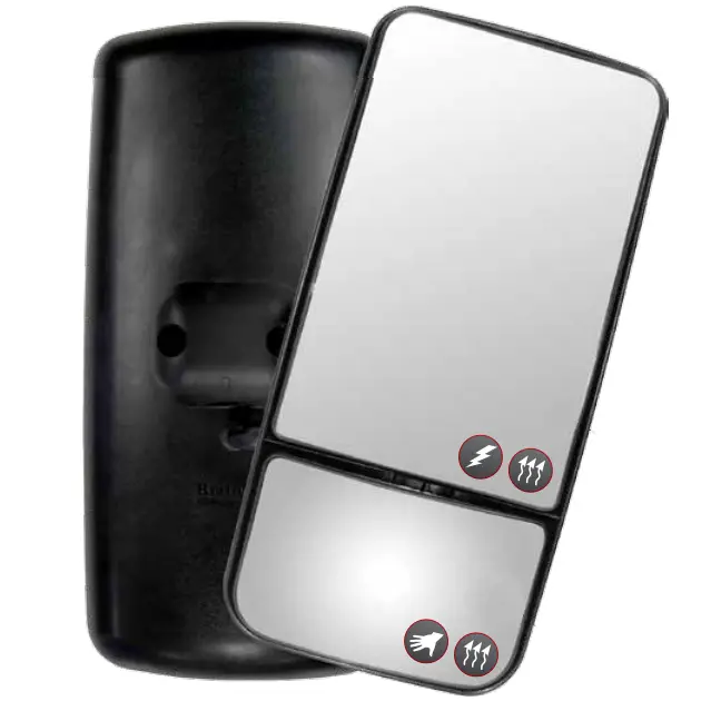 Britax Mirror Heads - Black Abs Electric Mirror Head - To Suit European Style Trucks 1