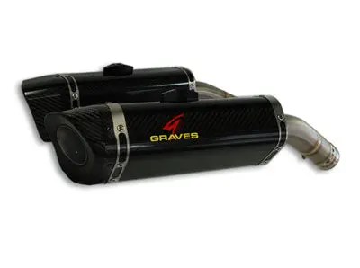 Graves Motorsports Link R1 Cat Back Slip-On Titanium Exhaust Yamaha R1 2009-2014 1
