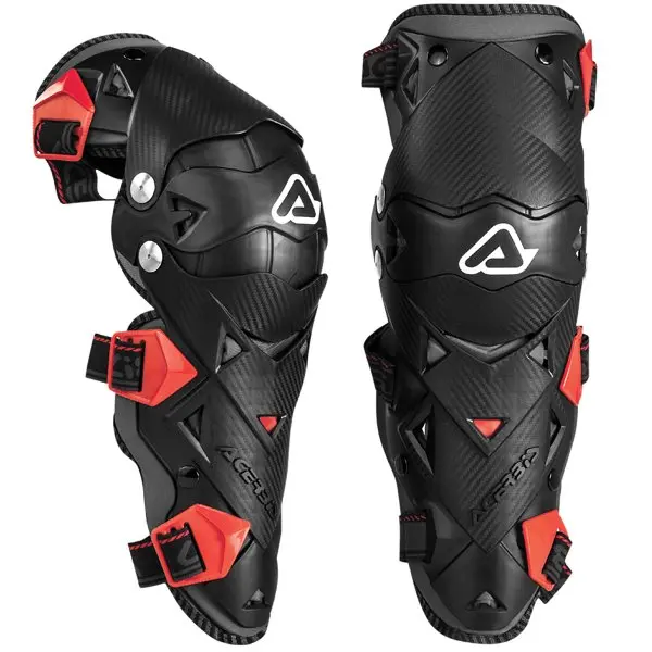 Acerbis Junior Impact Evo 3.0 Knee Guards - Black Red 1