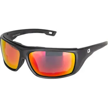 Bobster Sunglasses Deadwood Matte Black Gray-Red Revo Bdw003 1
