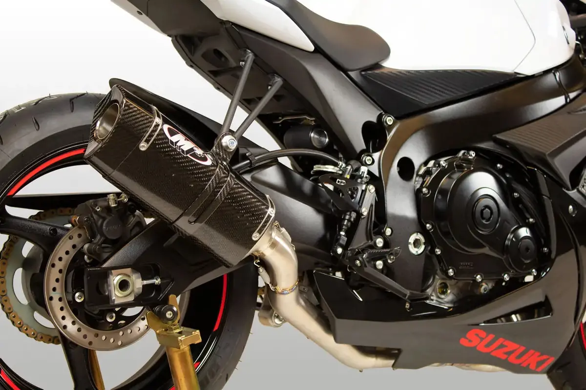 M4 Exhaust Full Titanium System Mc36 Carbon Fiber 2011-2024 Gsxr600/750 Su6124t 1