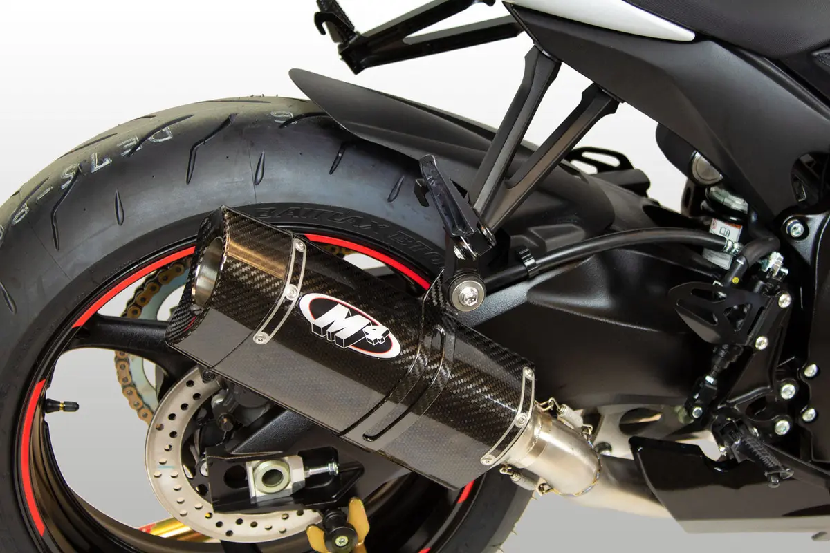 M4 Exhaust Full System Titanium Midpipe Mc36 Carbon Fiber 2011-2025 Gsxr600/750 Su6124mt 1
