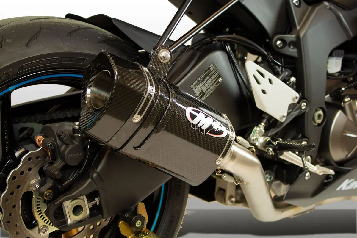 Ka6984 2009 - 2024 - 2025 Zx6r Zx-6R M4 Exhaust Full System Tech 1 Carbon Fiber 1