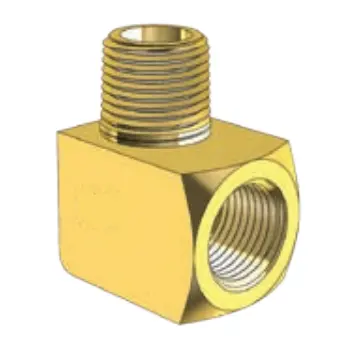 Brass Fitting - 90 Degree Male To Female Elbow - Imperial 1