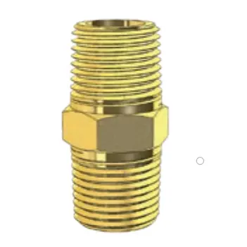 Brass Fitting - Hex Nipple - Imperial 1