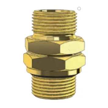 Brass Fitting - Hex Nipple - Metric 1