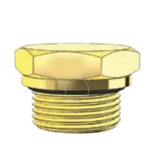 Brass Fitting - Plug Hex - Metric 1