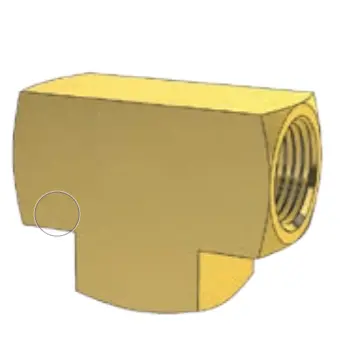 Brass Fitting - Female Tee - Imperial 1