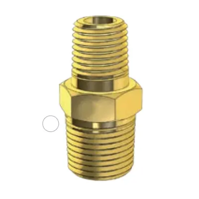 Brass Fitting - Unequal Hex Nipple - Metric 1