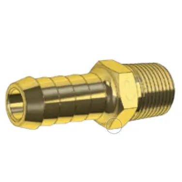 Brass Fitting - Hose Barb - Imperial Threads 1