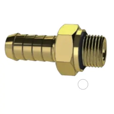 Brass Fitting - Hose Barb - Metric Threads 1