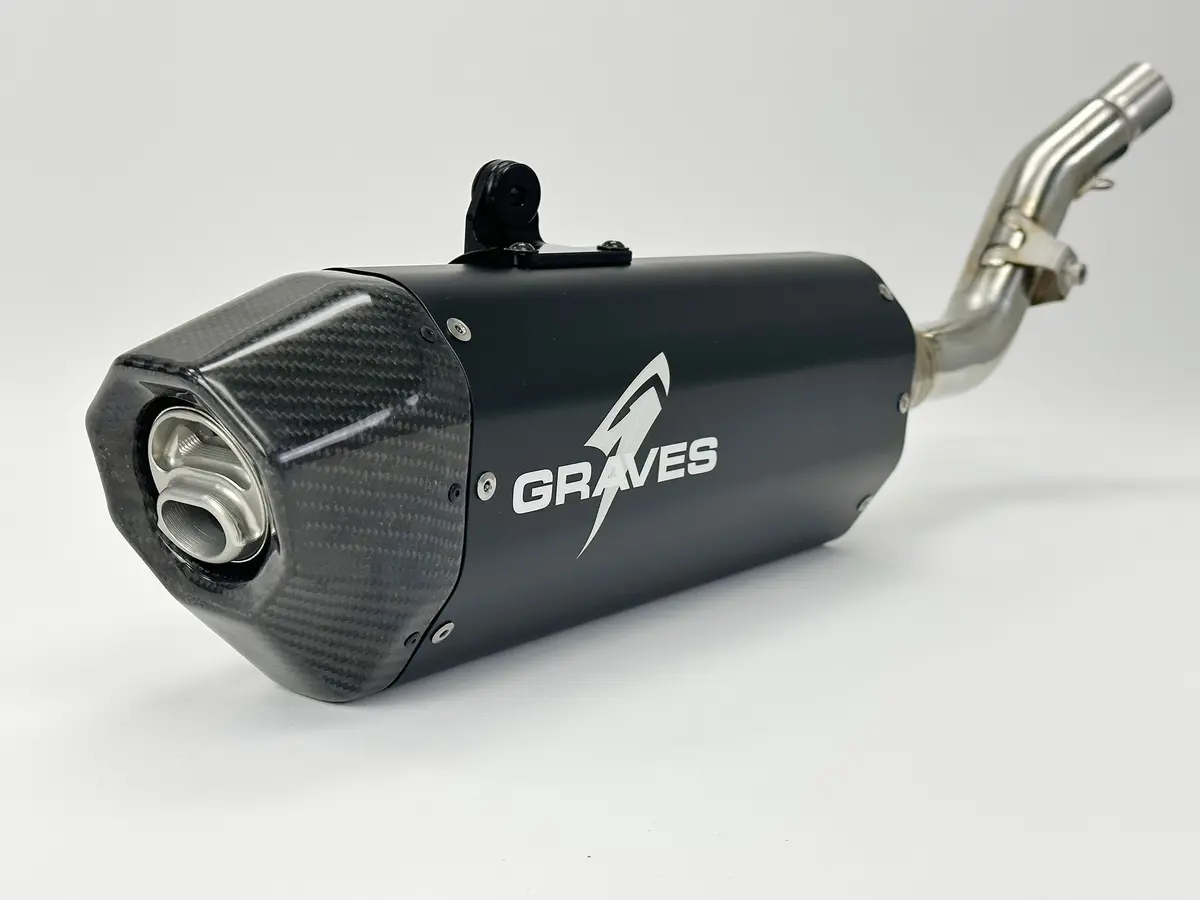 Honda Crf300l Slip-On Exhaust - Black 1