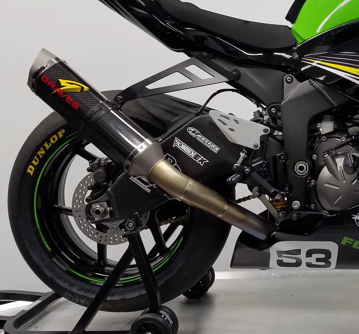Graves Motorsports Kawasaki Works2 Zx-6R Cat Back Exhaust 1
