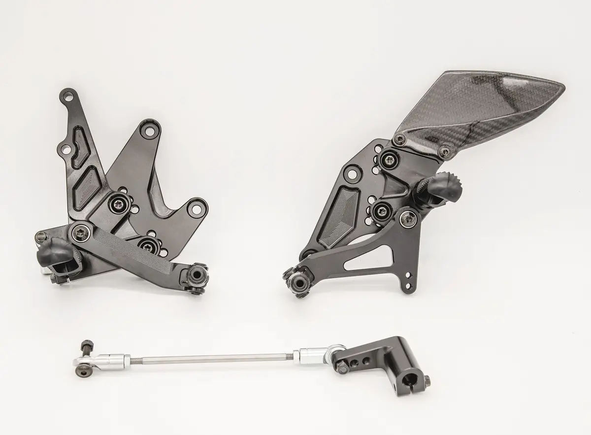 Graves Motorsports Kawasaki Ninja 400 Adjustable Rearsets 1