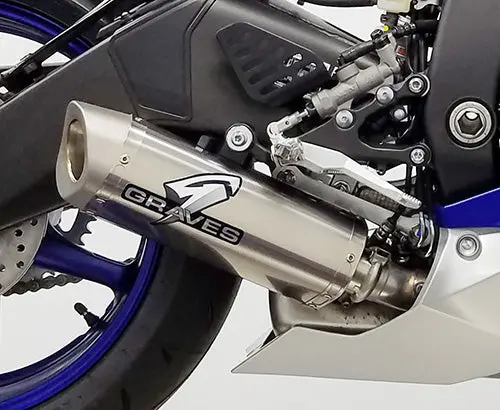 Graves Motorsports Yamaha R6 Cat-Back Slip-On Titanium Exhaust 1