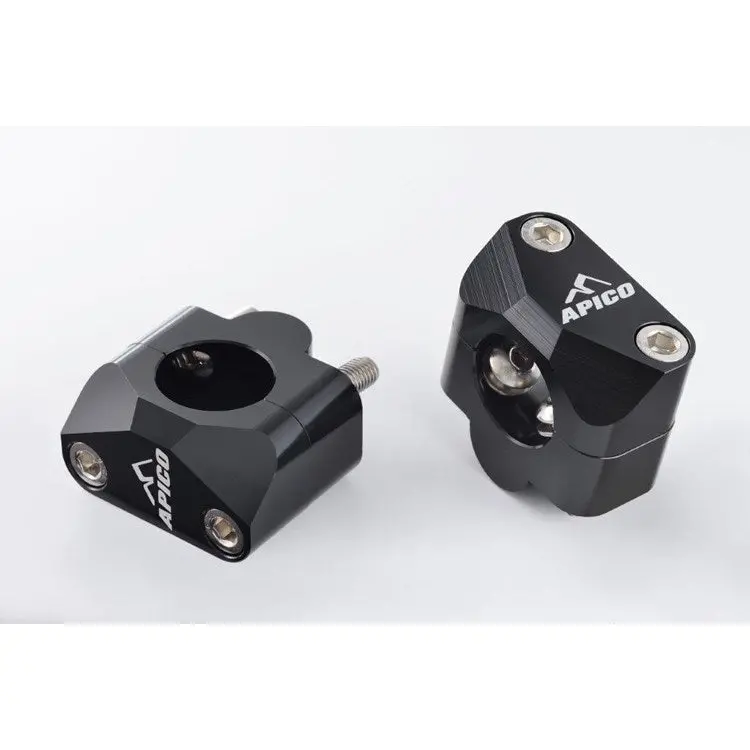 Apico Handlebar Conversion Kit 22.2Mm To 28.6Mm Bars Black 1