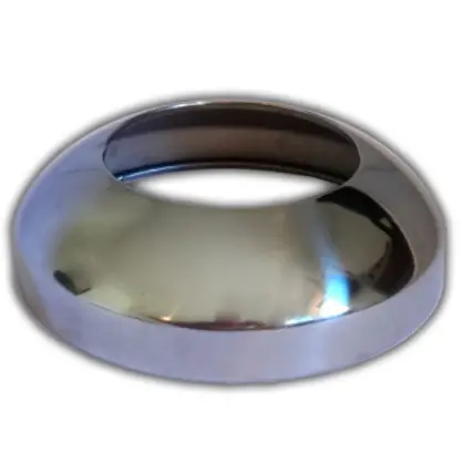 Stainless Steel Hubcap 8-3/16” With Inspection Hole 1