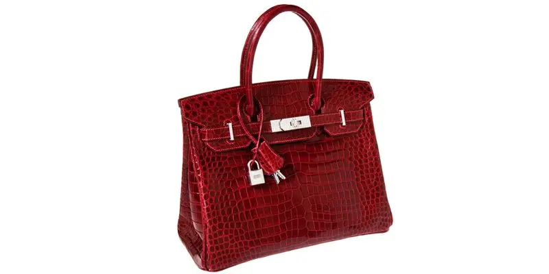 Hermes Exceptional Collection Shiny Rouge H Porosus Crocodile 30 Cm Birkin Bag – $203,150 1
