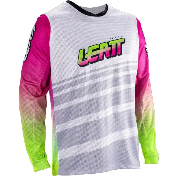 2026 Leatt 3.5 Moto Youth Jersey Ride Retro Pink 1