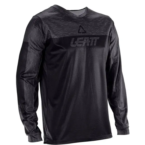 2026 Leatt 3.5 Moto Kids Mini Jersey Stealth Black Grey 1