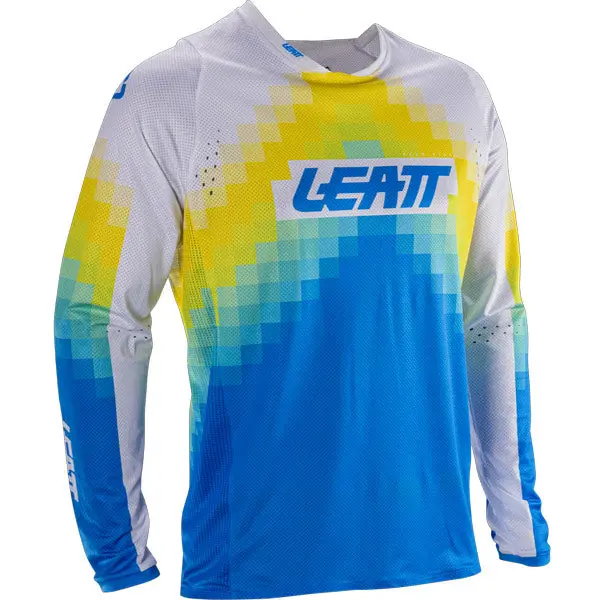 2026 Leatt 4.5 Moto Lite Jersey Pixel Blue 1