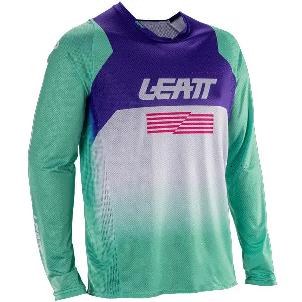 2026 Leatt 4.5 Moto Lite Jersey Purple 1