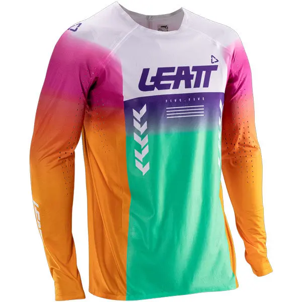 2026 Leatt 5.5 Moto Ultraweld Jersey Pinata Teal 1