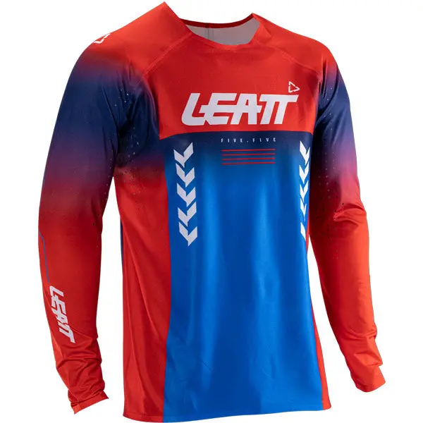 2026 Leatt 5.5 Moto Ultraweld Jersey Royal Blue 1