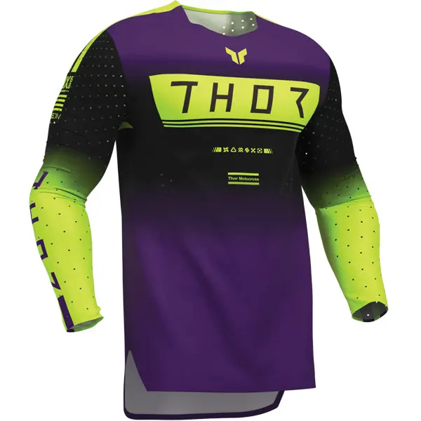 Thor Sportmode Geo Black Purple Jersey 1