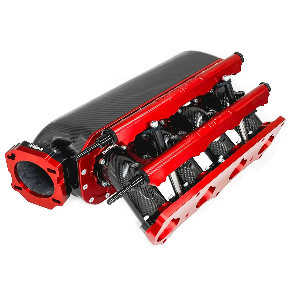 Pracworks K-Series Carbon Fiber Dual "8" Injector Intake Manifold 20° Plenum 1