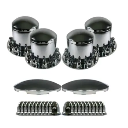 Chrome Axle Cover Kit 285Mm Pcd (3 Piece) 1