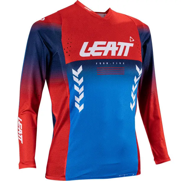 2026 Leatt 4.5 Moto Youth Jersey Blue Red 1