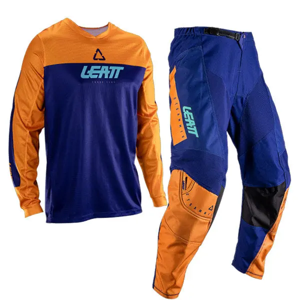 2026 Leatt 3.5 Kids Mini Pant And Jersey Kit Combo  Orange 1