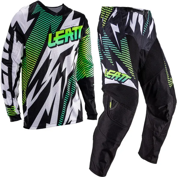 2026 Leatt 3.5 Youth Pant And Jersey Kit Combo Storm Blue 1