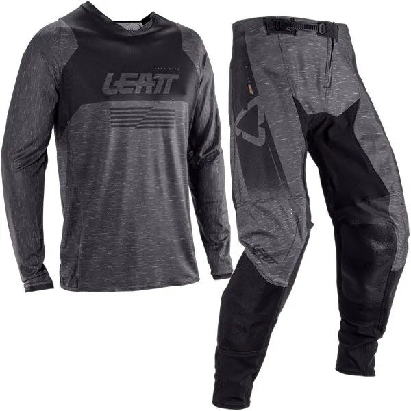2026 Leatt 4.5 Moto Lite Kit Combo Stealth Black Grey 1