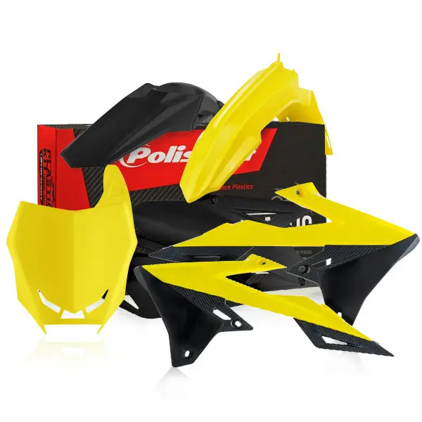 Polisport Suzuki Rm Rmz Plastic Kit Yellow Black 1