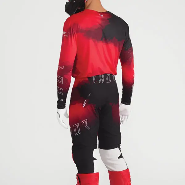 Thor Sportmode Carbon Black Red Pants 4