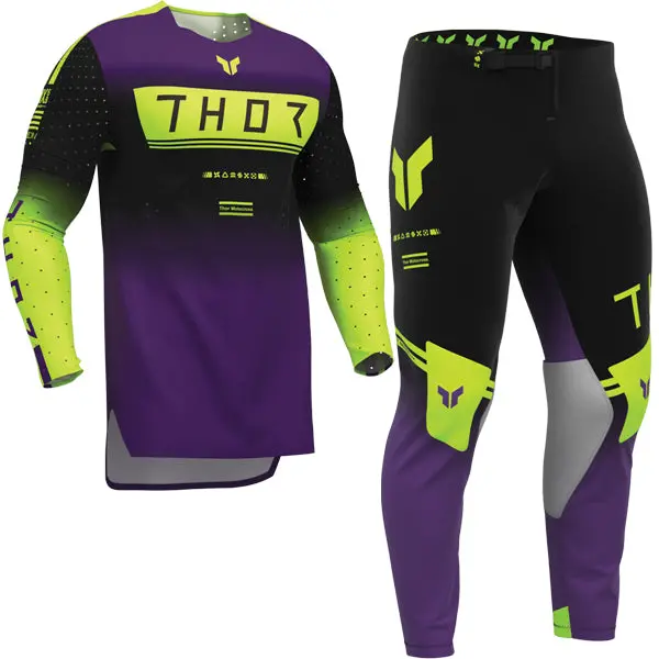 Thor Sportmode Geo Black Purple Kit Combo 1
