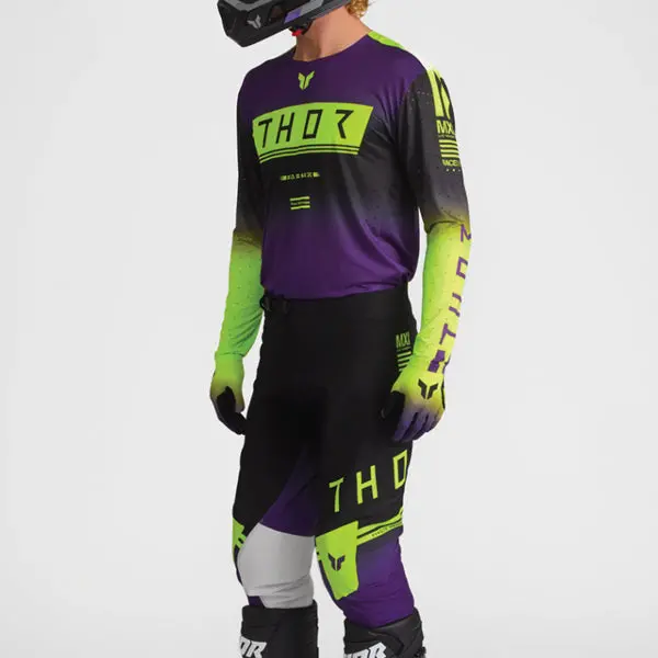 Thor Sportmode Geo Black Purple Pants 2