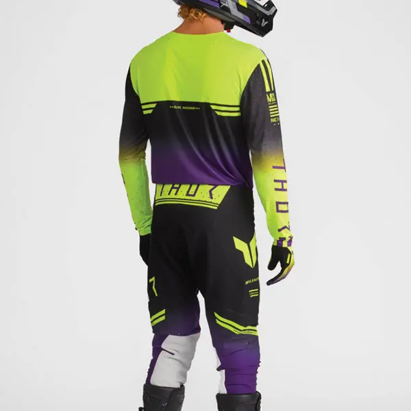 Thor Sportmode Geo Black Purple Pants 4