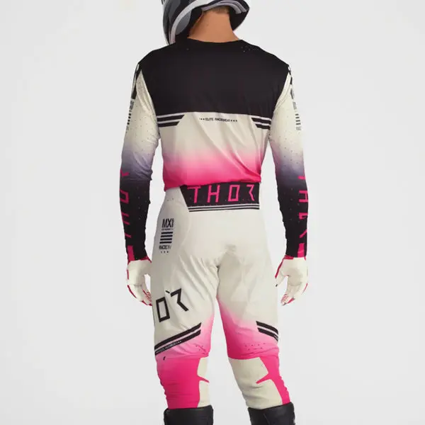 Thor Sportmode Geo White Pink Jersey 4