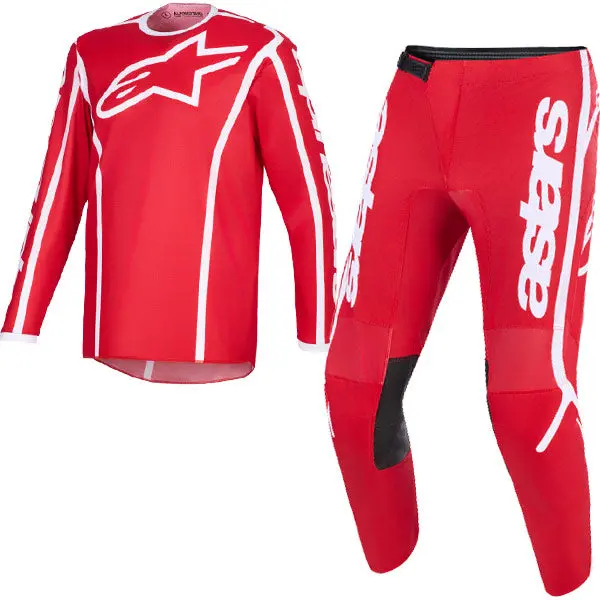 2026 Alpinestars Fluid Apex Kit Combo - Red White 1