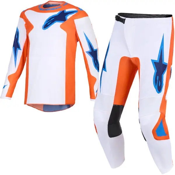 2026 Alpinestars Fluid Grid Kids Kit Combo - Orange Ucla Blue 1