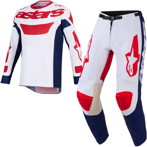 2026 Alpinestars Racer Riway Kit Combo - White Blue Red 1