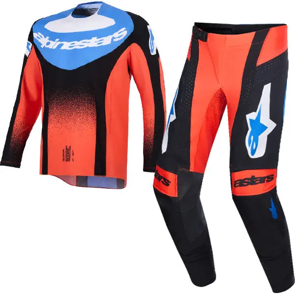 2026 Alpinestars Techstar Knif Kit Combo - Orange Black Ucla Blue 1