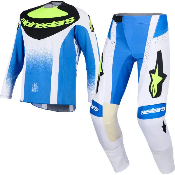 2026 Alpinestars Techstar Knif Kit Combo - Ucla Blue Black Yellow Fluo 1