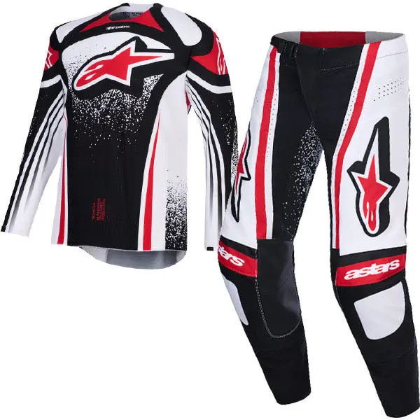 2026 Alpinestars Techstar Nomur Kit Combo - Black White Red 1