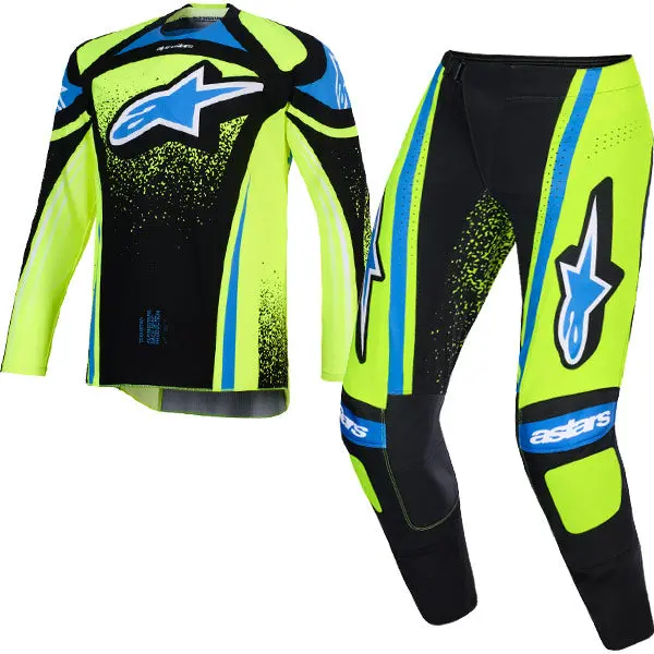 2026 Alpinestars Techstar Nomur Kit Combo - Dk Navy Yllw Fl Ucla Blue 1